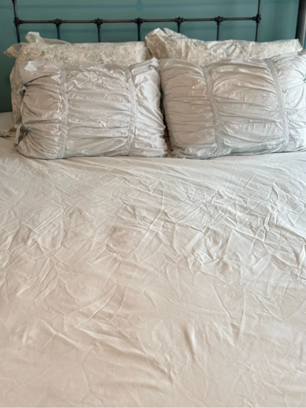 Pottery Barn seafoam green